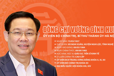 Tóm tắt quá trình công tác của Bí thư Thành ủy Hà Nội Vương Đình Huệ