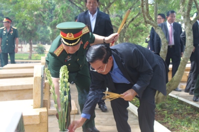 Thủ tướng Vương quốc Campuchia Hun Sen thăm Khu di tích Đoàn 125