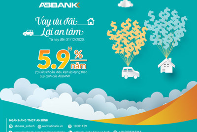 ABBANK giảm lãi vay cá nhân lần thứ tư, chỉ từ 5,9%/năm