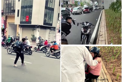 Thanh niên đập phá xe máy của người đi đường ở Hà Nội: Sinh năm 2003, có 2 tiền án