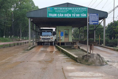 Hà Nội xử lý nước rỉ rác tại Khu liên hợp xử lý chất thải Nam Sơn