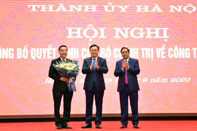 Đồng chí Chu Ngọc Anh được phân công giữ chức vụ Phó Bí thư Thành ủy Hà Nội