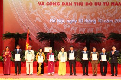Hà Nội quyết định tặng thưởng danh hiệu "Công dân Thủ đô ưu tú" năm 2020 cho 10 cá nhân