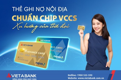 VietABank ra mắt thẻ quốc tế Visa và thẻ nội địa chuẩn VCCS