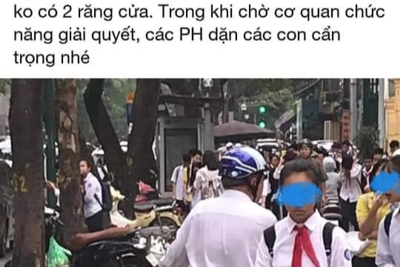 Công an quận Hoàn Kiếm thông tin về vụ "giả danh xe ôm công nghệ lừa đón học sinh"