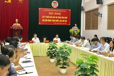 Hội Nông dân Hà Nội lấy ý kiến góp ý Dự thảo các văn kiện Đại hội XIII của Đảng