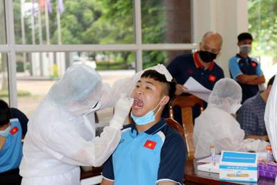 U22 Việt Nam chính thức hội quân, được lấy mẫu xét nghiệm Realtime RT-PCR