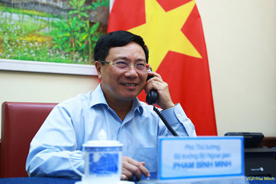 Phó Thủ tướng, Bộ trưởng Ngoại giao Phạm Bình Minh điện đàm với Ngoại trưởng Đức Heiko Maas