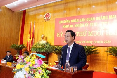 Ông Nguyễn Minh Tâm được bầu làm Chủ tịch UBND quận Hoàng Mai