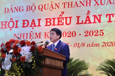 Chủ tịch UBND TP Nguyễn Đức Chung: Sớm đưa Thanh Xuân trở thành trung tâm dịch vụ chất lượng cao