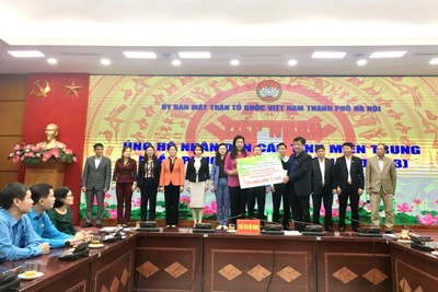 Hà Nội tiếp nhận đăng ký ủng hộ gần 60 tỷ đồng cho đồng bào vùng lũ miền Trung