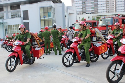 Tổ chữa cháy thuộc công an phường: Lực lượng nòng cốt ở cơ sở