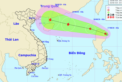 Xuất hiện áp thấp nhiệt đới gần Biển Đông, có khả năng mạnh lên thành bão