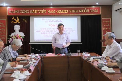 Báo Kinh tế & Đô thị tổ chức tọa đàm, lấy ý kiến chuyên gia góp ý vào Dự thảo Văn kiện Đại hội lần thứ XVII Đảng bộ thành phố Hà Nội