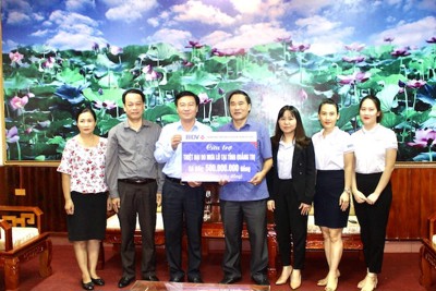 BIDV hỗ trợ 1 tỷ đồng cho đồng bào bị ảnh hưởng bởi lũ lụt tại Quảng Bình, Quảng Trị
