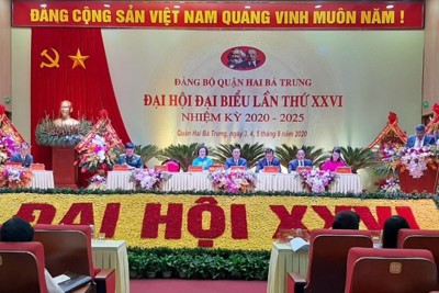 243 đại biểu dự Đại hội đại biểu Đảng bộ quận Hai Bà Trưng lần thứ XXVI