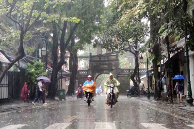 Thời tiết hôm nay 20/9: Hà Nội tiếp tục mưa rào và dông, nhiệt độ thấp nhất 24 độ C