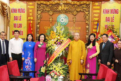 Lãnh đạo Thành phố chúc mừng Trung ương Giáo hội Phật giáo Việt Nam