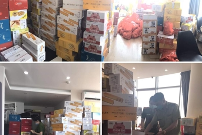 Hà Nội: Thu giữ hơn 500kg bánh kẹo do nước ngoài sản xuất không rõ nguồn gốc