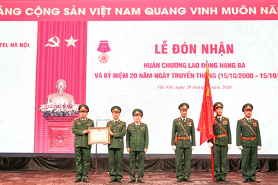 Viettel Hà Nội kỷ niệm 20 năm ngày truyền thống và đón nhận Huân chương Lao động hạng Ba
