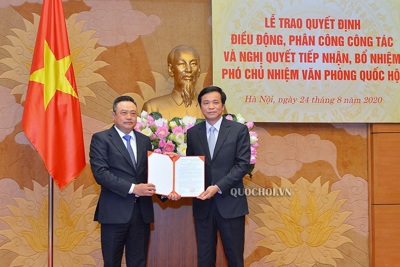 Ông Trần Sỹ Thanh được bổ nhiệm giữ chức vụ Phó Chủ nhiệm Văn phòng Quốc hội