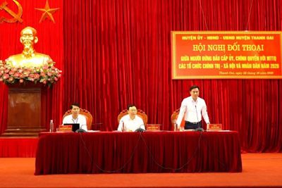 Huyện Thanh Oai đối thoại, giải đáp kiến nghị của người dân