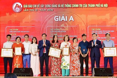 Báo Kinh tế & Đô thị đoạt Giải A Giải báo chí về xây dựng Đảng và hệ thống chính trị của thành phố Hà Nội