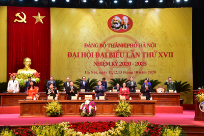 Bế mạc Đại hội đại biểu lần thứ XVII Đảng bộ TP Hà Nội, nhiệm kỳ 2020 – 2025