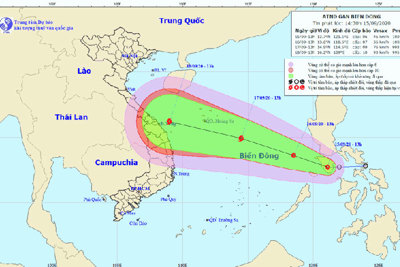 Mới nhất: Áp thấp nhiệt đới đã đi vào biển Đông, tiếp tục mạnh thêm