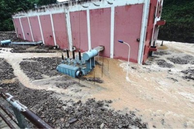 Cận cảnh nhà máy thủy điện 2.000 tỷ chìm trong nước lũ tại Hà Giang