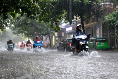 Thời tiết hôm nay 4/8: Hà Nội và các tỉnh Bắc Bộ tiếp tục mưa lớn trên diện rộng