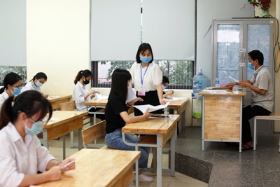 Quận Thanh Xuân: Một thí sinh được bố trí thi tại phòng riêng