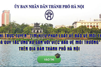 Tổng kết Cuộc thi trực tuyến "Tìm hiểu pháp luật về bảo vệ môi trường và quy tắc ứng xử gắn với việc bảo vệ môi trường"