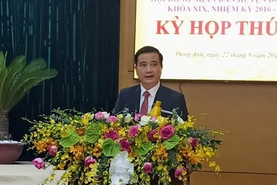 Chủ tịch UBND TP Hà Nội phê chuẩn kết quả bầu chức vụ Chủ tịch UBND huyện Đông Anh đối với ông Nguyễn Xuân Linh