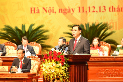 Toàn văn phát biểu khai mạc của Bí thư Thành ủy Vương Đình Huệ tại Đại hội đại biểu Đảng bộ TP Hà Nội lần thứ XVII