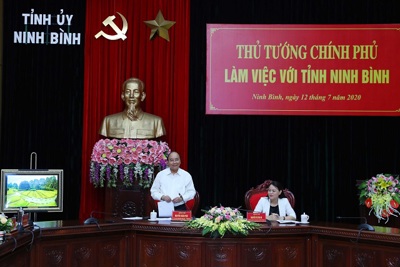 Thủ tướng mong muốn Ninh Bình có động lực tăng trưởng mạnh với cách làm sáng tạo
