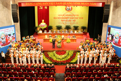 Một số hình ảnh tại Đại hội đại biểu Đảng bộ TP Hà Nội lần thứ XVII, nhiệm kỳ 2020 - 2025
