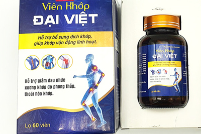 Thực phẩm chức năng Viên Khớp Đại Việt quảng cáo như thuốc chữa bệnh