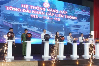 TP Hồ Chí Minh: Ra mắt hệ thống nâng cấp tổng đài khẩn cấp liên thông 113 - 114 - 115
