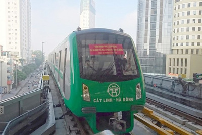 Tổng thầu khẳng định đường sắt Cát Linh - Hà Đông chạy thương mại vào cuối năm 2020