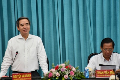 Trưởng Ban Kinh tế T.Ư Nguyễn Văn Bình: Phát triển tỉnh Bến Tre phải gắn kết với vùng Tây Nam Bộ
