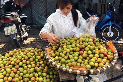 Hoa quả Trung Quốc tràn ngập chợ