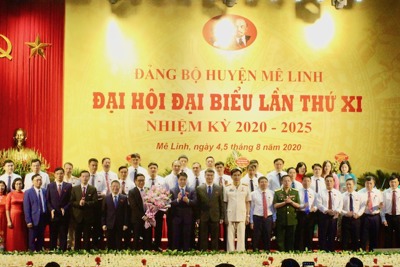 Ông Đỗ Đình Hồng tiếp tục được bầu giữ chức Bí thư Huyện uỷ Mê Linh