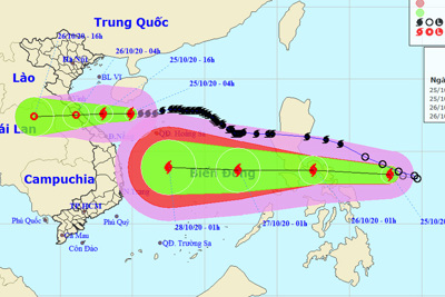 Bão số 8 sắp đổ bộ vào miền Trung, bão mới lại áp sát Biển Đông