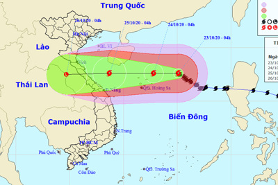 Bão số 8 hướng vào các tỉnh Hà Tĩnh - Quảng Trị, cảnh báo mưa dông, gió mạnh trên biển