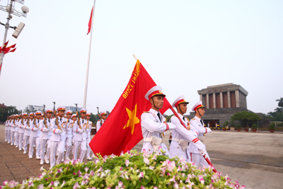 [Ảnh] Sáng 2/9/2020, xúc động lễ chào cờ trước Lăng Chủ tịch Hồ Chí Minh