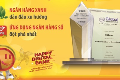 Ngân hàng Số, ngân hàng Xanh HDBank tiếp tục nhận giải thưởng quốc tế