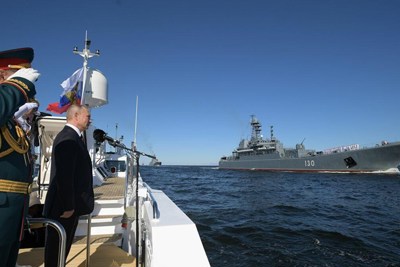 [Ảnh] Chứng kiến sức mạnh Nga trong lễ diễu binh Ngày Hải quân