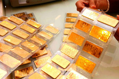 Vàng trong nước diễn biến tăng phù hợp với mức tăng của giá vàng quốc tế