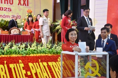 Bà Phạm Thị Thanh Mai tiếp tục được bầu làm Bí thư Thị ủy Sơn Tây